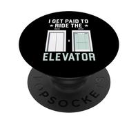 Vengo pagato per guidare l'operatore del tecnico dell'ascensore PopSockets PopGrip Adesivo