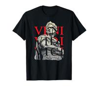 Veni Vidi Vici Giulio Cesare Statua Latina Power Art Maglietta