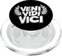Veni Vidi Vici Il vincitore del testo latino prende tutto PopSockets PopGrip per MagSafe