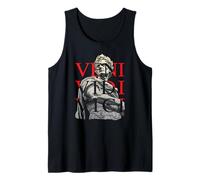 Veni Vidi Vici Julius Caesar Statua di Potere Latino Canotta