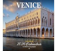 Venice 2026 Calendar: Romantic Canals and Historic Architecture | Kalender Calendario Calendrier