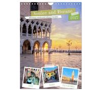 Venice and Burano, Between canals and vibrant facades (Wall Calendar 2027 DIN A4