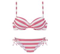VENICE BEACH Bikini rosa / bianco Donna VENICE BEACH MxE