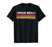 Venice Beach California Design retrò Venice Beach LA CA Maglietta
