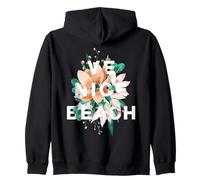 Venice Beach Disegno Floreale Venezia Spiaggia Los Angeles CA Felpa con Cappuccio