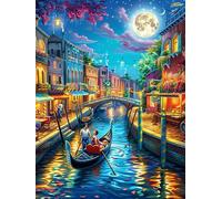 Venice Canal at Night Under The Stars Puzzle 300 Pezzi Per Famiglia E Amici Wildlife Pet Rompicapo Relax Pressione Ridotta Giochi Da Tavolo Per Serate in Compagnia Regalo Natale 2025 300 PCS