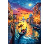 Venice Canal at Night Under The Stars Puzzle 500 Pezzi Rompicapo Per Team Building Wildlife Pet Attività Di Gruppo Collaborazione E Divertimento Regalo Festa Aziendale 500 PCS