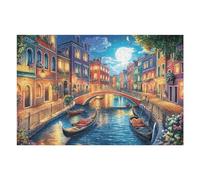 Venice Canal Bridge Rural Countryside Wild Nature Beautiful Puzzle 1000 Pezzi Per Ragazzi Gioco Educativo Creativo Intelligenza E Manualità Idea Regalo Per Figlio A Compleanno 1000 PCS