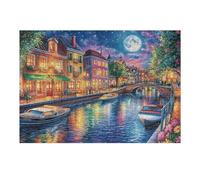 Venice Canal Bridge Rural Countryside Wild Nature Beautiful Puzzle 300 Pezzi Sfida Logica E Pazienza Rompicapo Per Menti Brillanti Stimolo Cognitivo Esercizio Mentale Regalo Per Laurea 300 PCS