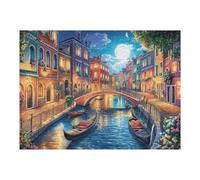 Venice Canal Bridge Rural Countryside Wild Nature Beautiful Puzzle 500 Pezzi Per Amici E Famiglia in Serata Rompicapo Sfida Creativa Giochi Da Tavolo Relax E Intelligenza Regalo Natale 500 PCS