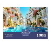Venice Canal Puzzle 1000 Pezzi City on The Water - Puzzle Artistico Sofisticato, Relax E Concentrazione, Poster Incluso, 70x50cm/1000pcs