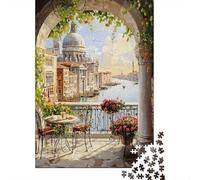 Venice Canal View 1000 Pezzi Cartone Extra Spesso Puzzle Fai Da Te Per Adulti E Bambini Da 12 Anni Gioco Di Famiglia Divertente E Impegnativo 70x50cm/1000pcs
