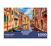 Venice Canal View1000 Piece Jigsaw Puzzle for Adults Educational Games Challenging Home Decors Great Gift Idea38x26cm/1000pcs