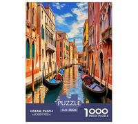 Venice Canal View1000 Piece Jigsaw Puzzles for Adults And Kids Family Game Challenging Home Decors Great Gift Idea38x26cm/1000pcs