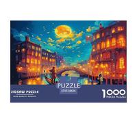 Venice Canals1000 Pezzi Puzzle CittàVenice Canals Divertimento Per Adulti Puzzle Animali Divertenti Per Uomo E Donna Regalo Giocattolo Colorato Per La Famiglia38x26cm/1000pcs
