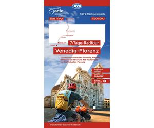 Venice Firenze Cycling Map 7 Day Cycling NUOVO