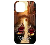 Venice Romantic Sunset Scene for Venezia, Italy Fans Custodia per iPhone 12 Pro Max