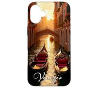 Venice Romantic Sunset Scene for Venezia, Italy Fans Custodia per iPhone 16 Plus