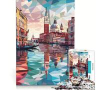 Venice Sunset Charm Puzzle per adulti da 1000 pezzi | 38x26cm Lista dei desideri di giochi pratici con Babbo Natale regali di Natale e compleanno.