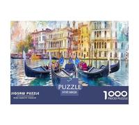 Venice Water City 1000 Pezzi Puzzle Classici Animali Divertenti Per Uomo E Donna Difficoltà Sfida Per Adulti E Bambini Da 14 Anni E Più Decorazione Domestica Regalo Per Amore E Amico 38x26cm/1000pcs