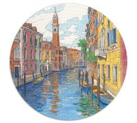 Venice Water City 1000 Piece Jigsaw Puzzle For Adults Educational Games Stress Relief Puzzle Exercise The Memory of The Brain for Adults And Kids, Age 12 Years Up 1000pcs (67.5x67.5cm)