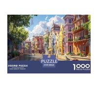 Venice Water City 1000 Pieces Jigsaw Puzzles For Adults Family Challenge Toys Stress Relieving Entertainment Cultivate The Spirit of Teamwork For Adults Gifts 38x26cm/1000pcs