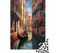 Venice Water City Puzzles, Puzzle 1000 Pezzi,Puzzle Per Adulti, Collezione Challenge, Puzzle Impossibili, Puzzle Stampa Di Alta Qualità 1000pcs (75x50cm)