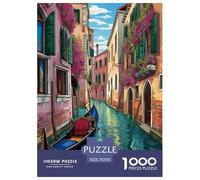 Venice Water City1000 Pieces Jigsaw Puzzles for Adults And Kids Educational Games Fun And Challenging for Home Decoration Great Gift Idea70x50cm/1000pcs