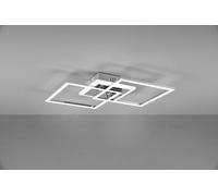 VENIDA PLAFONIERA LED 25W 3000lm, 4000K DOPPIO QUADRATO CROMATO CON LUCE CENTRALE DIMMERABILE CON INTERRUTTORE L.58CM