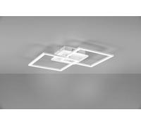 VENIDA PLAFONIERA LED DOPPIO QUADRATO BIANCO CON LUCE CENTRALE REGOLAZIONE INTENSITA' INTERRUTTORE L.58CM