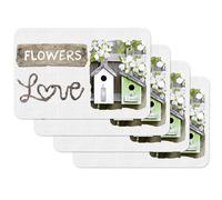 Venilia Garden Home Stampate Tavola, Tovaglietta per Sala da Pranzo, a Prova di Cibo, 4 Pezzi, 30 x 450 cm, 59103, 30 x 45 cm, 4 unità