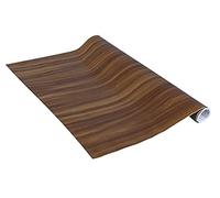 Venilia Pellicola adesiva, Noce aspetto legno marrone, 67,5cm x 1,5m, Spessore 95μ, Pellicola autoadesiva per mobili o cucina, carta da parati, PVC senza ftalati, Prodotto in UE