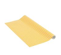 Venilia Pellicola adesiva, Erika Curry Giallo tratteggiato punteggiato, 45cm x 1,5m, Spessore 95μ, Pellicola autoadesiva per mobili o cucina, carta da parati, PVC senza ftalati, Prodotto in UE