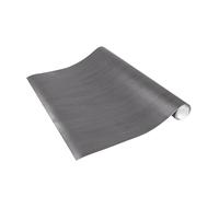 Venilia Pellicola adesiva, Grigio-Nero A strisce A strisce, 45cm x 1,5m, Spessore 260μ, Pellicola autoadesiva per mobili o cucina, carta da parati, PVC senza ftalati, Prodotto in UE