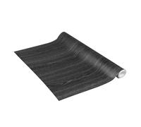 Venilia Pellicola adesiva Perfect Fix, Effetto Legno Legno nero, 67,5cm x 2m, Spessore 150μ, Pellicola autoadesiva per mobili o cucina, carta da parati, PVC senza ftalati, Prodotto in UE
