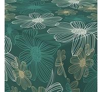 Venilia Tovaglia cerata con stampa Ylang rotonda, tovaglia cerata, impermeabile, ai liquidi, facile da pulire, 140 cm, 55339