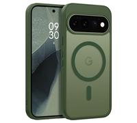 VENINGO Cover magnetica per Google Pixel 11 Pro XL, Verde | Compatibile con MagSafe, Compatibile con Pixelsnap Caricabatterie, retro traslucido opaco, custodia protettiva fine antiurto