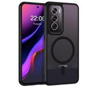 VENINGO Custodia magnetica per OPPO Reno12 Pro 5G 6,7", compatibile con ricarica wireless Magsafe, protezione di grado militare antiurto e antigraffio, traslucida opaca, nera
