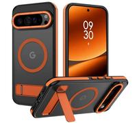 VENINGO Custodia per Google Pixel 10 Pro XL, supporto invisibile integrato [compatibile con MagSafe] [protezione di grado militare da 4 piedi] custodia sottile traslucida opaca con strisce antiscivolo