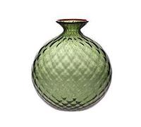Venini Monofiori Balloton Vaso grande verde mela filo rosso 10018VMRV