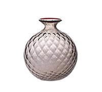 Venini Monofiori Balloton Vaso medio talpa filo rosso 10016TPRV