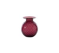 VENINI VASO BALLOTON FIORI D.11 CM VIOLA-ROSSO H.13 CM