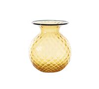 VENINI VASO BALLOTON FIORI D.18 CM AMBRA-ORIZZONTE H.21,3 CM
