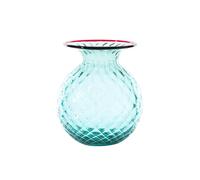 VENINI VASO BALLOTON FIORI D.18 CM VERDE MENTA-ROSSO H.21,3 CM FO310039000F0A4T
