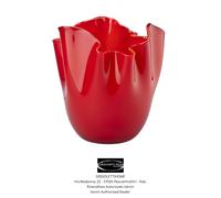 Venini - Vaso Fazzoletto 700.02 Rosso H 24 cm - Rivenditore Autorizzato