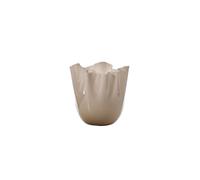 VENINI VASO FAZZOLETTO D.13,5 CM MOKA H.13,5 CM FO370004000O0BSS