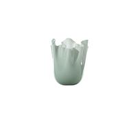 VENINI VASO FAZZOLETTO D.13,5 CM VERDE RIO-LATTIMO H.13,5 CM FO370004000O0BE3