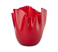 VENINI VASO FAZZOLETTO OPALINO D.23 CM ROSSO INTERNO ROSSO H.31 CM FO370000000O0JO
