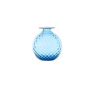 VENINI VASO MONOFIORE BALLOTON D.11 CM ACQUAMARE FILO ROSSO H.12,5 CM FO310014000F0YW