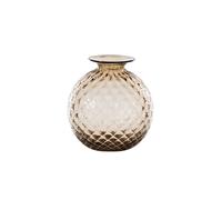 VENINI VASO MONOFIORE BALLOTON D.14 CM MOKA FILO ROSSO H.16,5 CM FO310016000F0BSR